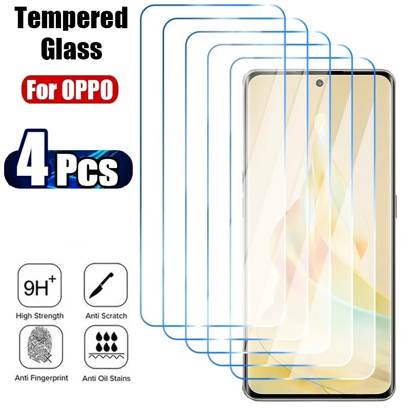 Oppo A78 - 4 Uds vidrio templado para Oppo