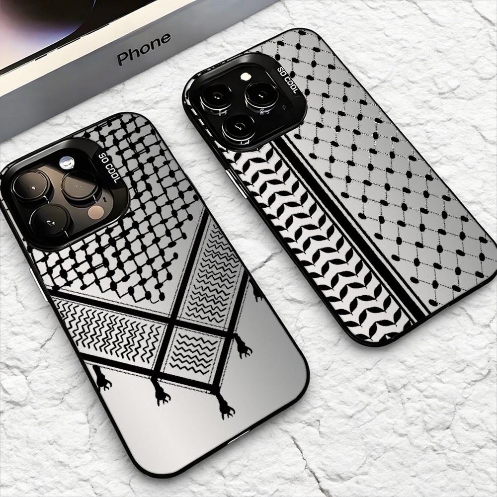 Apple Iphone 15 Pro Max - Funda para Teléfono Keffiyeh P-Palestine para