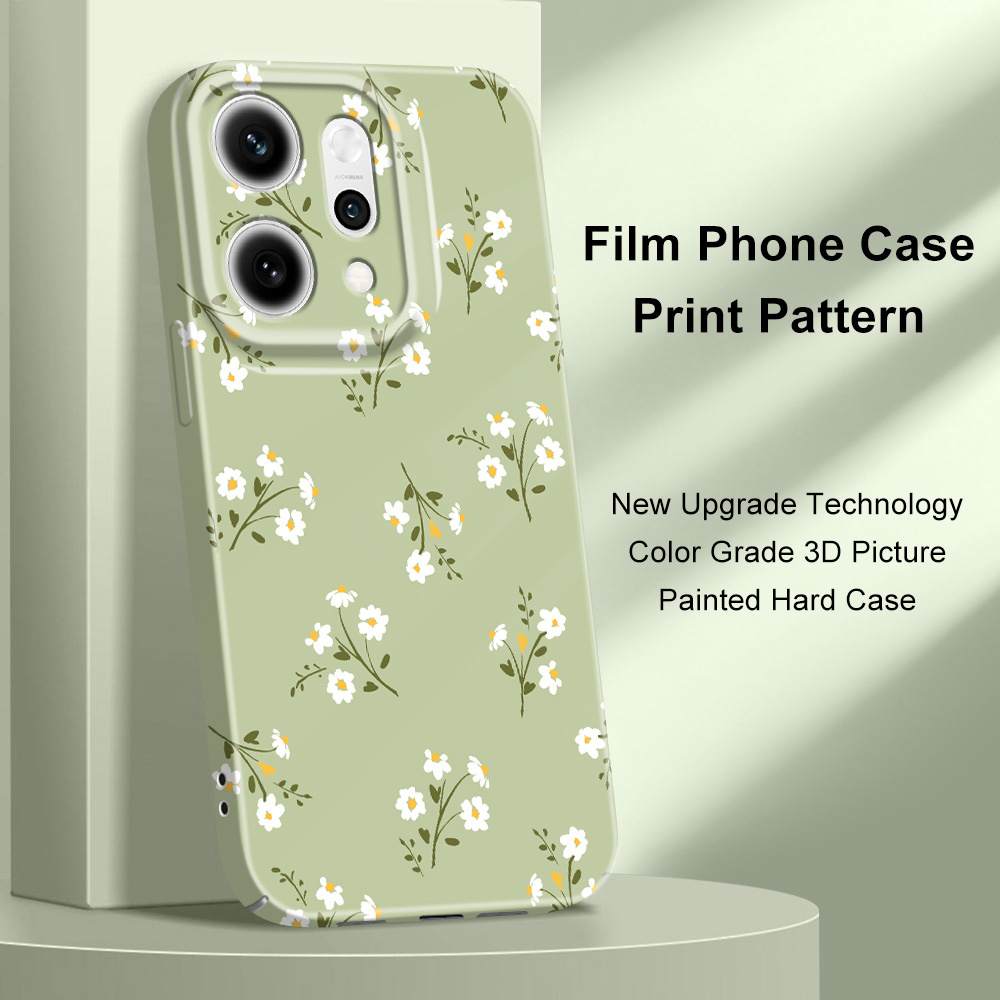 Oppo Reno 12 - Funda de teléfono con bonitas flores