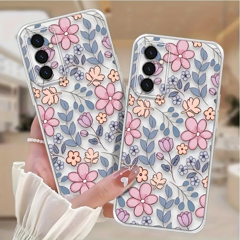 Samsung Galaxy S24 - Funda transparente antideslizante para teléfono Samsung