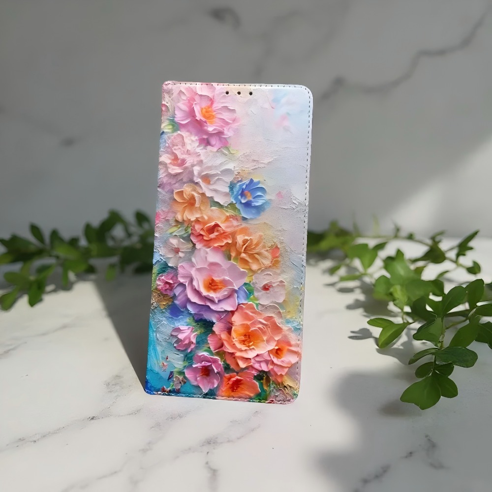 Samsung Galaxy S24 - Funda de cuero con tapa magnética