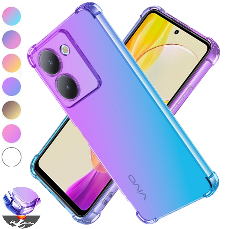 Vivo Y28 - Funda de TPU con gradiente a