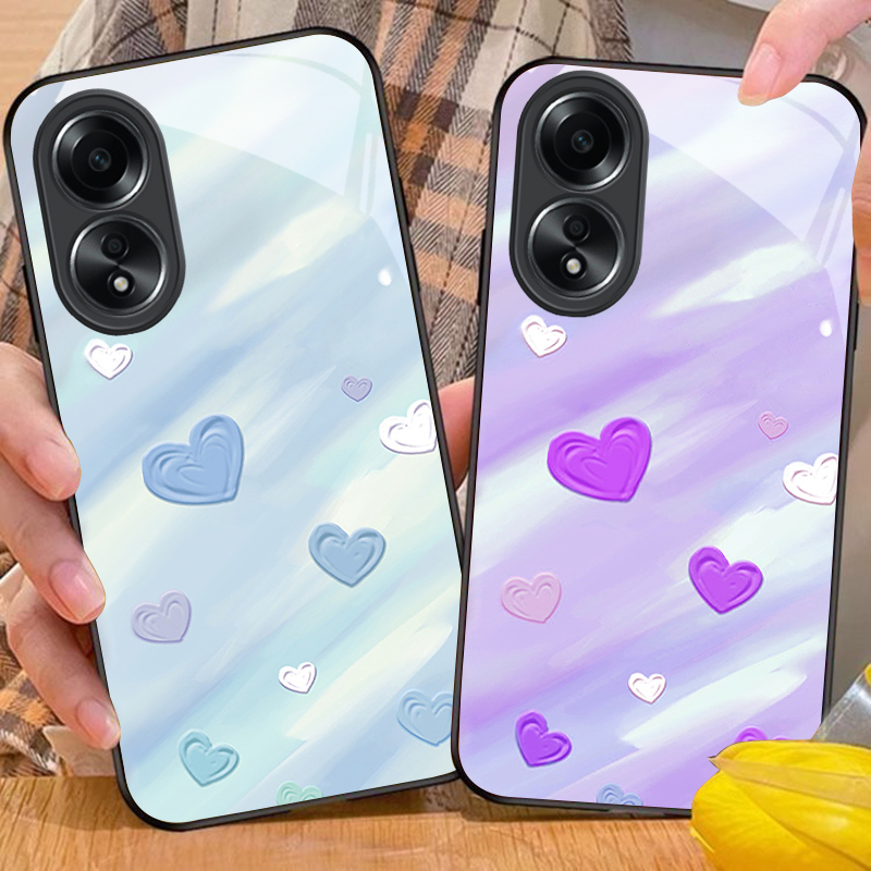 Funda de cristal minimalista y - Oppo A78 reseña y precio