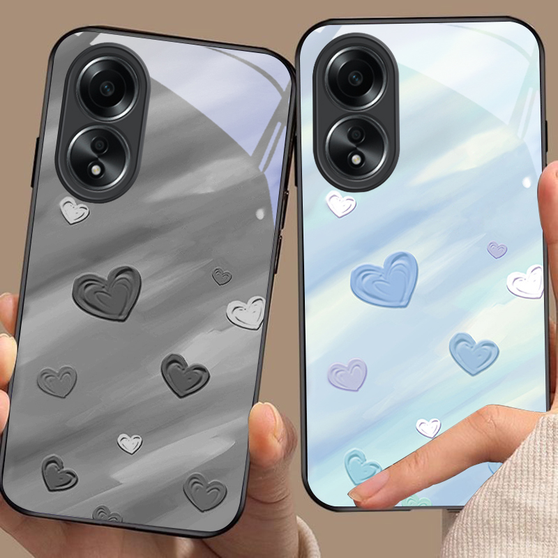 Funda de cristal minimalista y - Oppo A78 reseña y precio