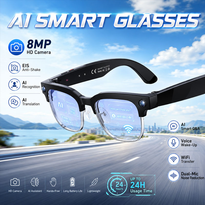 W630 HeyCyan Gafas Inteligente - Smart Glasses Lens reseña y precio