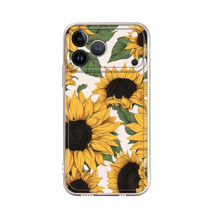 Funda con Diseño de Girasoles  - Apple Iphone 15 Pro Max reseña y precio