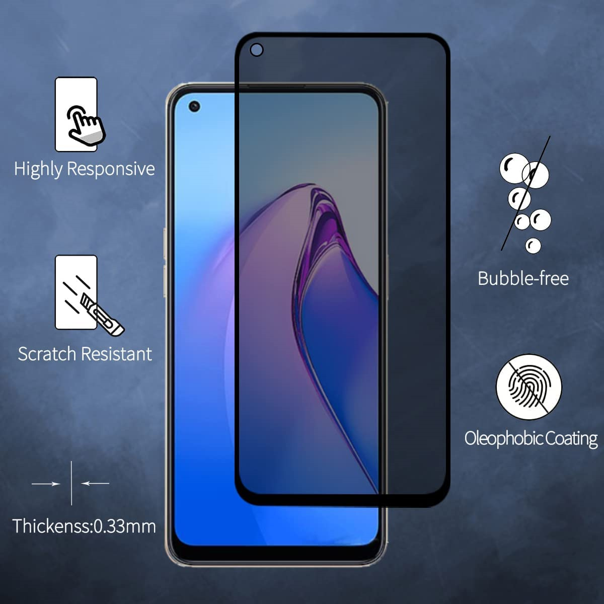 Protector de pantalla antiespí - Oppo A78 reseña y precio