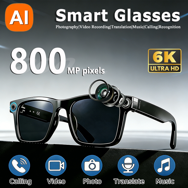Gafas con Cámara HD 6K e IA, 8 - Smart Glasses Lens reseña y precio