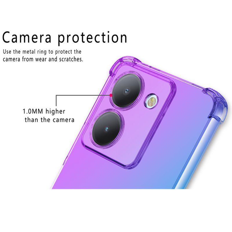 Funda de TPU con gradiente a p - Vivo Y28 reseña y precio