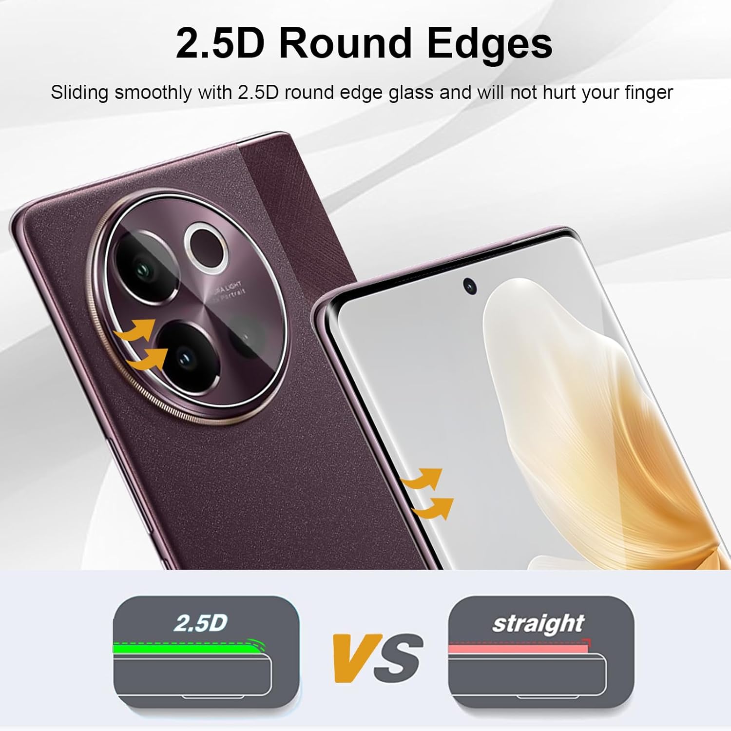 Vidrio Templado curvo 3D 9H pa - Vivo V40 reseña y precio